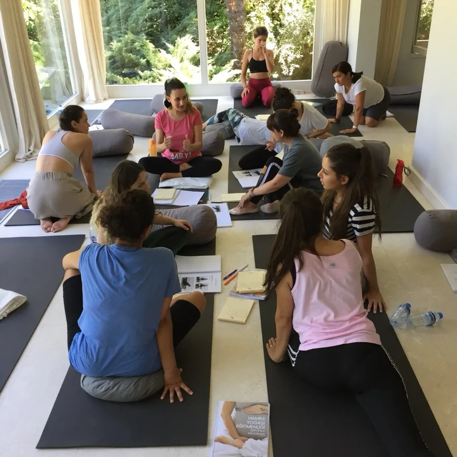 Hamile yogası eğitmenliği programından kare 15