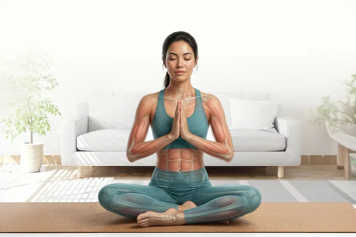 Bahçede dört ayak üzerinde omurga hareketi yapan yoga terapi katılımcıları